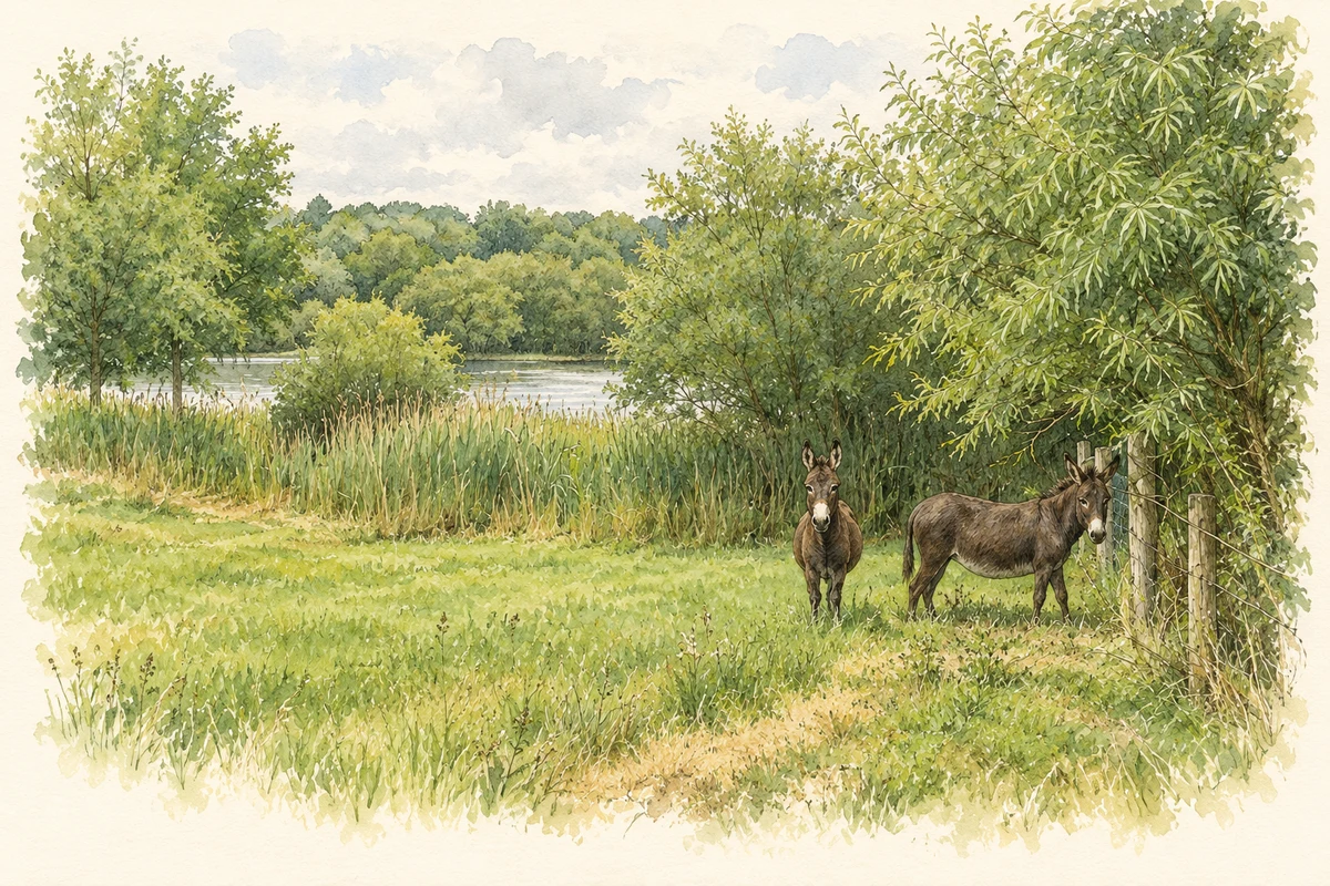 Watercolour and fine ink illustration of Lake between Drumturk and Lisnashannagh.