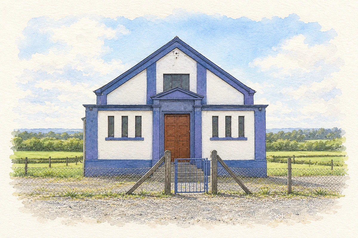 Watercolour and fine ink illustration of Castlecat Orange Hall.